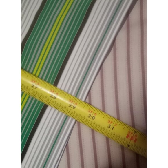 Nike Golf Tour Performance Green Gray Striped Dri Fit Casual Polo Shirt Large L - Picture 14 of 14